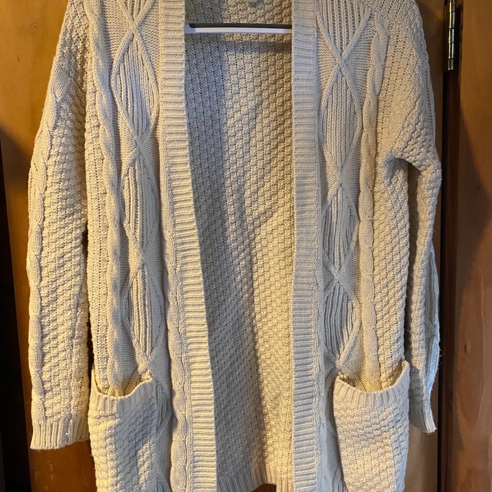 Cream Knit Cardigan